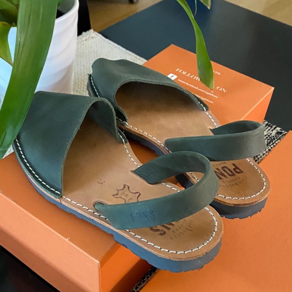 Pons Women's Olive Green Sandals - Picture 5 of 15